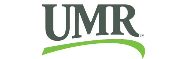 Logo of umr featuring stylized letters in shades of grey and green with an underline swoosh.