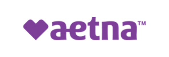 Aetna logo with a heart shape replacing the letter 'a' in 'etna'.